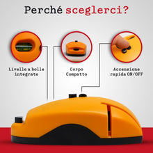 Carica l'immagine nel visualizzatore di Gallery, Metro Livella Laser Professionale con Doppia Bolla, Livella Multifunzione per Quadri, Mensole e Decorazioni, Livella a B