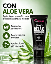 Carica l'immagine nel visualizzatore di Gallery, Lovefollies Back Relax lubrificante anale-dilatatore con anestetico | Gel Lubrificante Sessuale Intimo all'Acqua e Silic