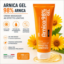 Carica l'immagine nel visualizzatore di Gallery, Sanavita - Arnica Gel Forte 98% Crema effetto Lenitivo, 150ml