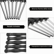 Carica l'immagine nel visualizzatore di Gallery, QWORK® 12 Pezzi cacciavite carburatore con set di pulizia, compatibile con STHIL, Husqvarna, Poulan