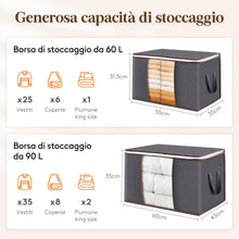Carica l'immagine nel visualizzatore di Gallery, Lifewit Scatole per Armadio, Scatole Vestiti, Organizer Armadio per Piumoni, Scatola Trasloco, Buste Pieghevole per Indu