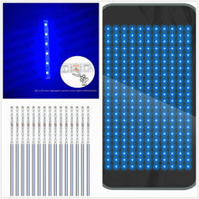 Carica l'immagine nel visualizzatore di Gallery, HUAZIZ 15 Pezzi 100mm Pre Cablato Striscia 2835 LED SMD, Modellismo LED, Luce Autoadesiva 12-18V, Blu