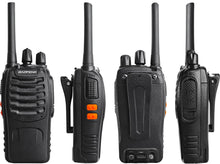 Carica l&#39;immagine nel visualizzatore di Gallery, Baofeng Walkie Talkie PMR Radio Ricetrasmettitore a Lungo Raggio Walkie Talkie Set Portatile Ricaricabile Con cuffie e luci LED adatte per Sport All&#39;aria Aperta,Escursionismo,Cantieri(2 Pezzi)