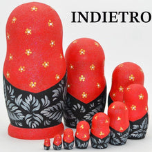 Carica l'immagine nel visualizzatore di Gallery, Marchio di Matrioska specializzato, nesting dolls Matrioske Bambola Matrioska russa in 7 pezzi tiglio di zona frigida re