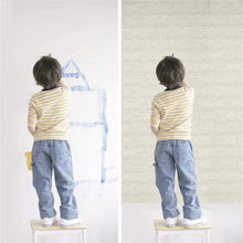 Carica l'immagine nel visualizzatore di Gallery, Carta da parati 3D in Mattoni,10 pezzi DIY Autoadesiva,Pannello Parete Decorativo Impermeabile, Wall Sticker Wallpaper p