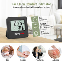 Carica l'immagine nel visualizzatore di Gallery, TempPro TP157 digital indoor thermometer, home thermometer