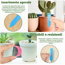 Carica l'immagine nel visualizzatore di Gallery, 300 etichette per piante (bianche e colorate) con 2 pennarelli