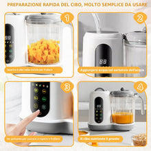 Carica l'immagine nel visualizzatore di Gallery, Cuocipappa Mixer Multifunzione, Cuocipappa per Bambini, Cuocipappas per Bambini, Cuocivapore, Frullatore e Sterilizzatore in un Unico Apparecchio,Sterilizzatore in un Unico Apparecchio, 400 ml