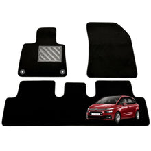 Carica l'immagine nel visualizzatore di Gallery, Tappetini Citroen C4 Picasso II 2013-2018, C4 SpaceTourer 5 Posti, Neri | Tappetini Auto in Moquette Nera con Battitacco