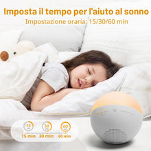 Carica l'immagine nel visualizzatore di Gallery, Aigostar Lampada da Comodino con 22 Rumori Bianchi, 7 Colori Luce Notturna con Timer, Lampada da Tavolo per Camera da Le