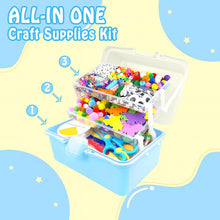 Carica l'immagine nel visualizzatore di Gallery, ZEIZHUBN Kit Lavoretti Creativi per Bambini 3000 Pezzi DIY Art Craft Set Scovolini Colorati per Lavoretti Giochi Creativ