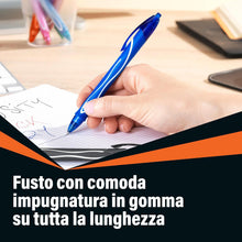 Carica l'immagine nel visualizzatore di Gallery, BIC Intensity Quick Dry, Penne Gel Nere, Punta Media 0,7mm, Inchiostro Scorrevole e Asciugatura Ultra-Rapida, 12 Unità, Penne Bic Nere, Cancelleria Scuola e Ufficio