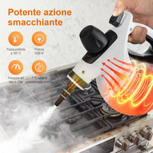 Carica l'immagine nel visualizzatore di Gallery, Ibergrif Pulitore a vapore portatile 1050W, 9 accessori