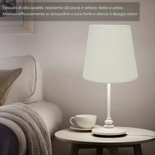 Carica l'immagine nel visualizzatore di Gallery, 2 Pezzi Paralume Clip-On Moderni per Lampada: Paralume in Tessuto per Lampade Tavolo e Sospensione con Attacco E14, Bian