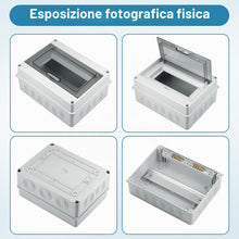 Carica l'immagine nel visualizzatore di Gallery, Quadro Elettrico Esterno, 8 Moduli IP65 Impermeabile Scatola Distribuzione
