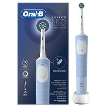 Carica l&#39;immagine nel visualizzatore di Gallery, Oral-B Spazzolino Elettrico Ricaricabile Vitality Pro, 3 Modalità di Spazzolamento, Batteria a Lunga Durata, 1 Testina e 1 Spazzolino, Bianco e Blu, Idea Regalo