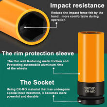Carica l&#39;immagine nel visualizzatore di Gallery, Avvitatore a Impulsi 18V, HYCHIKA 350Nm Avvitatori a Massa Battente 3000 IPM, 4.0Ah Batteria 18V, 3x Chiavi A Bussola per 17/19/21mm, Caricatore, Mandrino 13mm (1/2&quot;)
