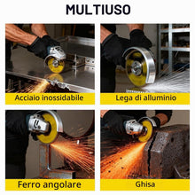 Carica l'immagine nel visualizzatore di Gallery, URAQT Dischi da Taglio 115mm Ferro Metallo Acciaio INOX per Smerigliatrice Angolare,12PCS dischi per smerigliatrice ango