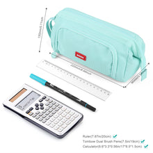 Carica l&#39;immagine nel visualizzatore di Gallery, Mamowla Astuccio Portamatite Astucci Matite di Grande Capacità Borsa Porta Penne Scuola Trucco Borsa per Bambina Ragazze Ragazzi Studenti,Blu