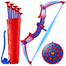 Carica l'immagine nel visualizzatore di Gallery, Giocattoli Bambino Set con Luci LED Rosse e Blu, Zainetto Supercool e Bersaglio, Giocattolo Gioco Bambino 3-12 Anni, Gio