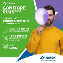 Carica l'immagine nel visualizzatore di Gallery, Zymerex GONFIORE PLUS | 14+14 bustine | Gonfiore addominale | Probiotici e prebiotici | Equilibrio flora intestinale | M