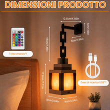 Carica l'immagine nel visualizzatore di Gallery, Lanterna Notturna 3D Pixelated, Lampada Notturna Ricaricabile Tramite USB, 16 Colori, con Telecomando e Funzione Dimmer,
