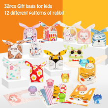 Carica l'immagine nel visualizzatore di Gallery, Gudotra 64 Pezzi Regalini Compleanno Bambini 32 Squishy Gadget Compleanno con 32 Sacchetti Regalo Bambini Gadget Antistr
