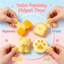 Carica l'immagine nel visualizzatore di Gallery, Squishy Giocattoli, 4 Pezzi Taba Squishy Kit, Squishies Squisze Fidget giocattoli Stress Relief Giocattoli per Adulti Fa