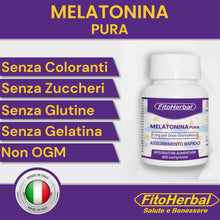 Carica l'immagine nel visualizzatore di Gallery, MELATONINA PURA FORTE | Integratore per Dormire | Alto Dosaggio da 1 mg