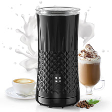 Carica l'immagine nel visualizzatore di Gallery, Montalatte Elettrico, HAPPHOOH 4 in 1 Cappuccinatore Elettrico Fredda/Calda, Schiuma Veloce, Silenzioso Montalatte Automatico Controllo della Temperatura, Macchina per Cappuccino, Latte e Macchiato