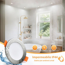 Carica l'immagine nel visualizzatore di Gallery, YindaLux Faretti Led da Incasso per Cartongesso, 5W 550LM IP44 Faretti LED Soffitto Dimmerabile, 3000K 4000K 6000K Regol
