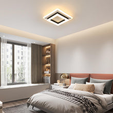 Carica l'immagine nel visualizzatore di Gallery, Lampada da Soffitto a LED, 24W Quadrata Moderno Nero