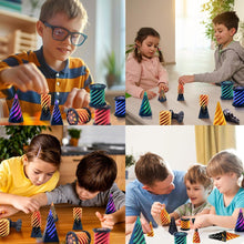 Carica l'immagine nel visualizzatore di Gallery, Impossible Cone (3PCS), 3D Stampato Spiral Cone Fidget Toy, Impossibile Piramide Scultura Passthrough, Decorazioni per i