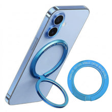 Carica l'immagine nel visualizzatore di Gallery, Supporto Magnetico ad Anello per Cellulare per MagSafe (blu) - Anello e Supporto Ruotabile a 360°, Compatibile con iPhon