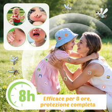 Carica l'immagine nel visualizzatore di Gallery, 120 Pezzi Adesivi per Zanzare Repellente, Cerotti Antizanzare Bambini, Anti Zanzare Patch con Ingredienti Naturali, Prot