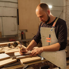 Carica l'immagine nel visualizzatore di Gallery, KOOOGEAR Grembiule multifunzione in tela, grembiule da lavoro, grembiule da saldatura, grembiule da cucina, cintura crea