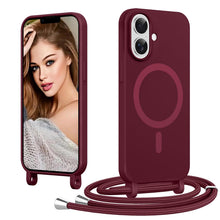 Carica l'immagine nel visualizzatore di Gallery, Coiwxmoi Magnetica Cover per iPhone 17 con Cordino Regolabile, [Compatibile con MagSafe] Custodia con Collana Tracolla L