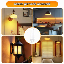 Carica l'immagine nel visualizzatore di Gallery, 2 Pezzi Lampadine Tubolari PLC G24d-3 a 2 Pin 26W, Luce Bianco Caldo 2700K, 1600LM, Dimensioni: 17 cm, Tubo Doppio Giro 