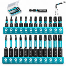 Carica l'immagine nel visualizzatore di Gallery, LIBRATON Set Punte Torx di Sicurezza 25PCS Bits Torx Anti-manomissione
