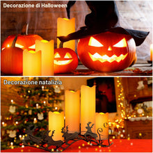 Carica l'immagine nel visualizzatore di Gallery, EXTSUD Set di 4 Candele a LED senza Fiamma con Telecomando, Impermeabili Outdoor LED Candele, Luce Notturna Antivento, L