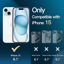 Carica l'immagine nel visualizzatore di Gallery, JETech Cover 5 in 1 per iPhone 15, Anti-Ingiallimento, Trasparente