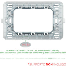 Carica l'immagine nel visualizzatore di Gallery, 10PZ Placche 3 Posti Bianco compatibile con Bticino Matix tipo AM4803BBN sottile per supporti 503SA