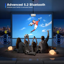 Carica l'immagine nel visualizzatore di Gallery, Mini Proiettore Portatile, XuanPad 18000L Proiettore WiFi Bluetooth, 2024 Aggiornato Videoproiettore HD 1080P Supporto, Zoom 100%-50%, Proiettore Home Theater per TV Stick/HDMI/USB/AV/Laptop/Telefono