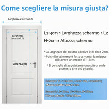 Carica l'immagine nel visualizzatore di Gallery, MYCARBON Zanzariera Magnetica 120x240cm Zanzariera Porta Finestra, Nero