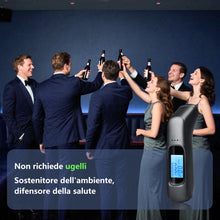 Carica l'immagine nel visualizzatore di Gallery, Etilometro Portatile Professionale Alta precisione | Alcol Test Digitale di Precisione con Display LCD &amp; Allarme 3 Color