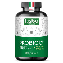 Carica l'immagine nel visualizzatore di Gallery, Probiotici Fermenti Lattici per Intestino - 180 Capsule, 25 Ceppi Batterici con Inulina, 60 Miliardi UFC - Resistenti ai
