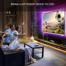 Carica l'immagine nel visualizzatore di Gallery, Liwqolx Striscia LED TV 3 metri, RGB TV Lights Backlight Behind for 45-65 Inch TV, Music Sync Bluetooth APP and Remote Control TV LED Strip Lights USB Powered for Bedroom/Gaming