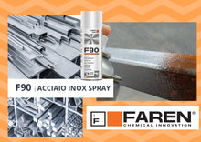 Carica l'immagine nel visualizzatore di Gallery, FAREN F90, Acciaio Inox Spray, ideale per il trattamento di metalli, Antiossidante, Anticorrosivo, a base di polvere di 