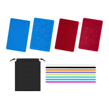 Carica l'immagine nel visualizzatore di Gallery, Giochi sensoriali 2 pezzi Set Tavole Attività Sensoriali Portatili con 40 Laccetti Colorati e 2 Borse, Giocattoli Calman
