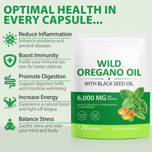 Carica l'immagine nel visualizzatore di Gallery, Capsule di olio di origano, 120 Capsule, Olio di origano con olio di semi neri, Olio di Origano Capsule - Spremuto a fre